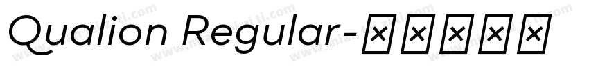 Qualion Regular字体转换
